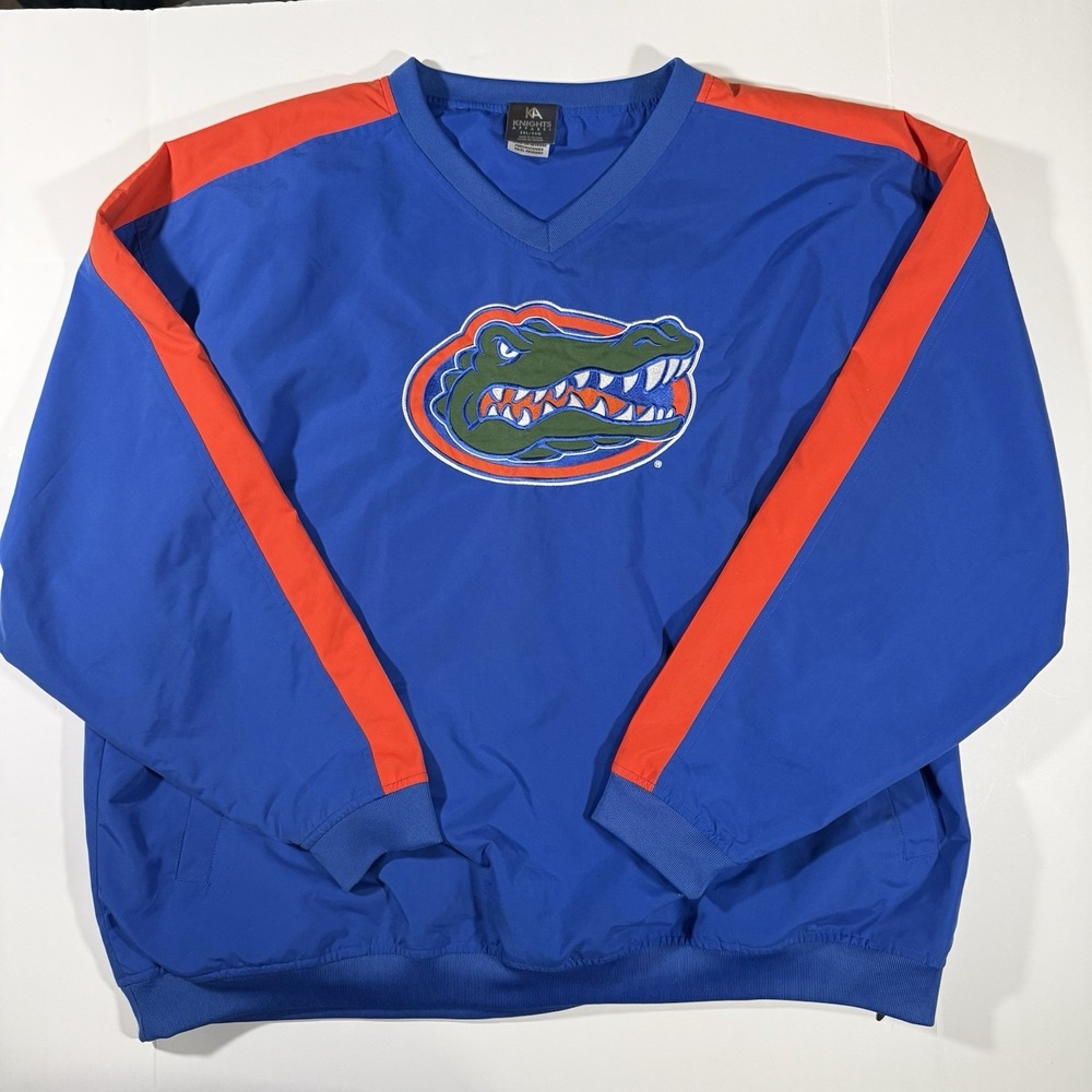 Pro Player‎ Florida Gators Pullover Windbreaker Blue Orange Jacket XL NCAA UF